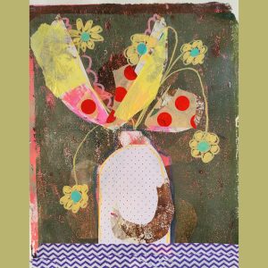 Fearless Florals: 1 Evening Gelli Plate Mixed Media