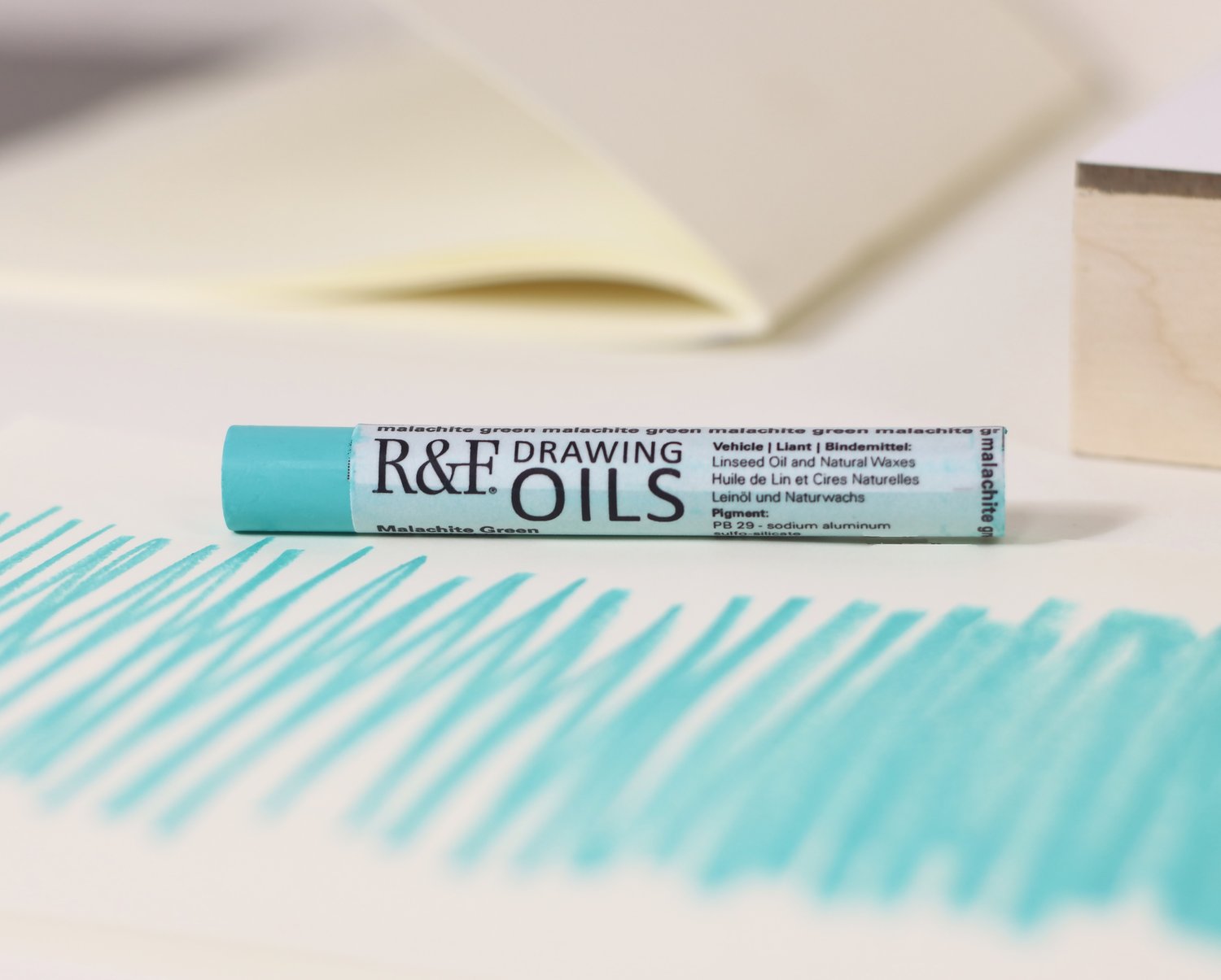 R&F Drawing Oil Malachite Green