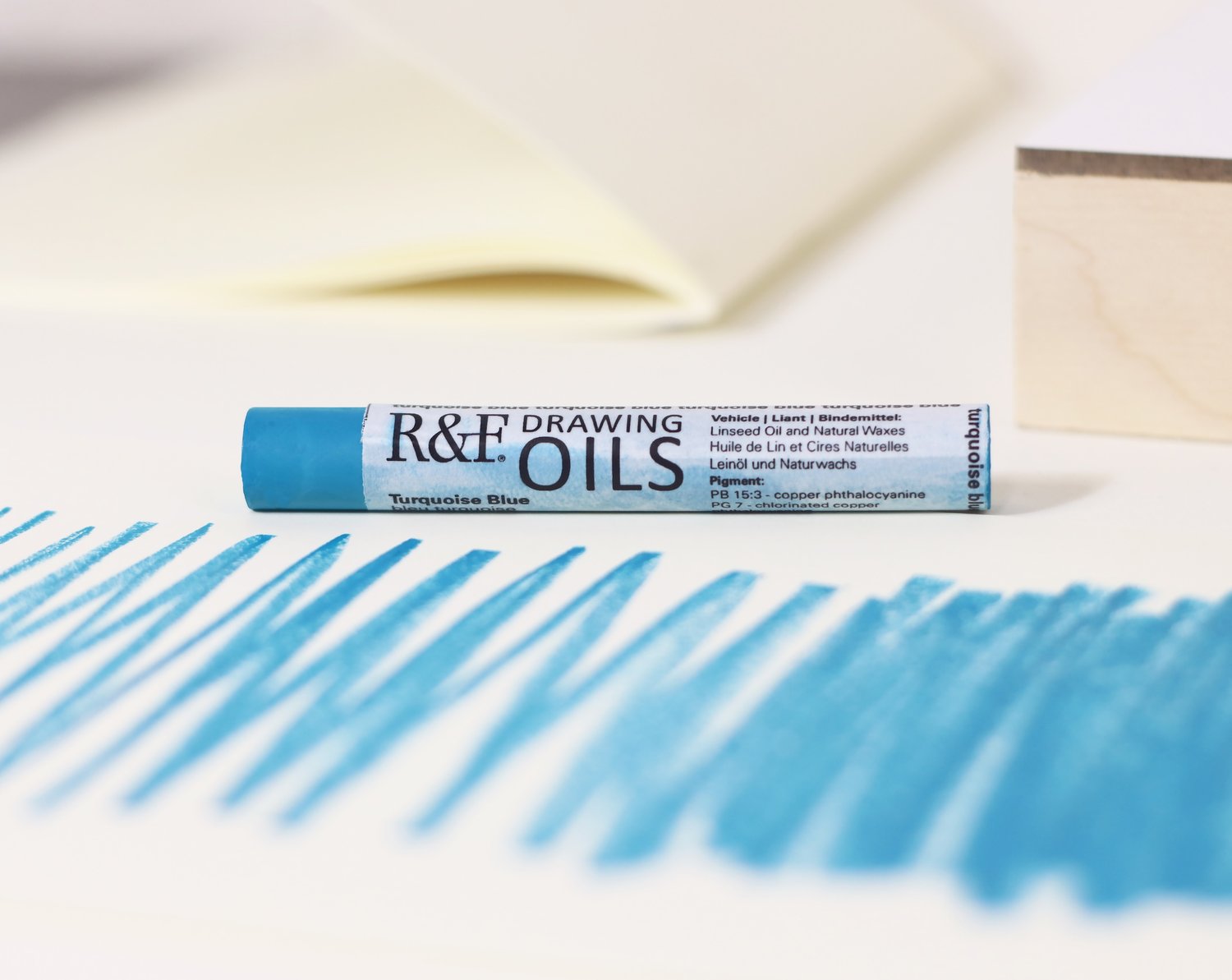 R&F Drawing Oil Turquoise Blue