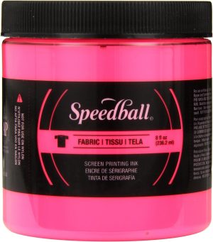 Speedball Fabric Screen Ink - Fluorescent Hot Pink