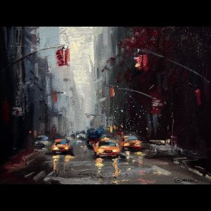 Discovering Oils: Abstracting a Rainy Urban Street