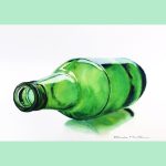 Paint a Green Beer Bottle in Watercolour