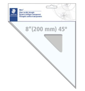 Staedtler Clear Acrylic Set Squares 8"
