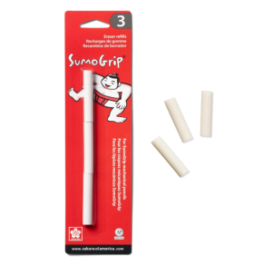 Sumogrip Mechanical Pencil Eraser Refill 3pk