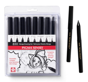 Sakura Pigma Sensei 8 Pc Manga Set