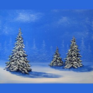 Exploring Acrylic: Winter’s Sparkle