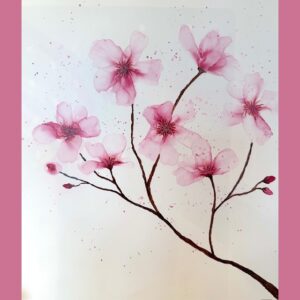 Intro to Alcohol Ink Florals: Cherry Blossom