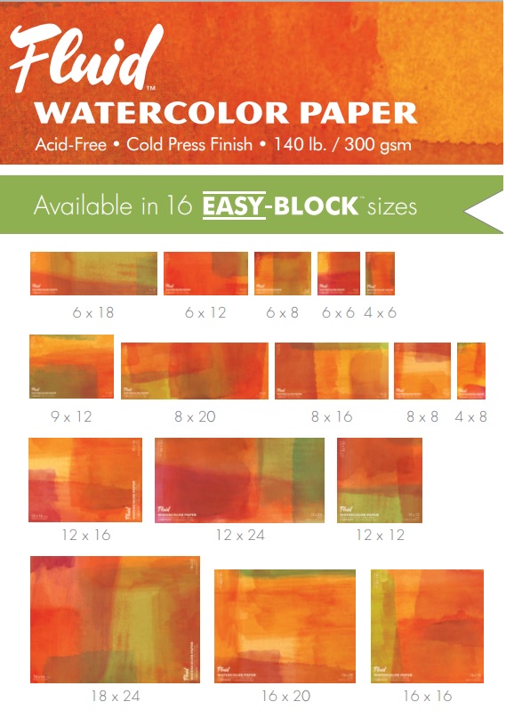 fluid watercolor block chart