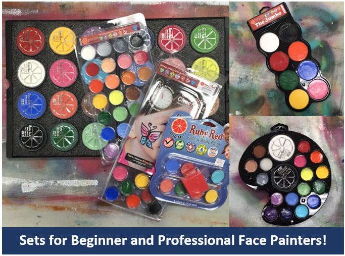 Ruby Red Face Paints - Tiger Theme Kit