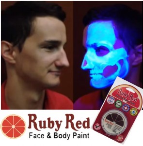 Ruby Red UV Paints for Face and Body