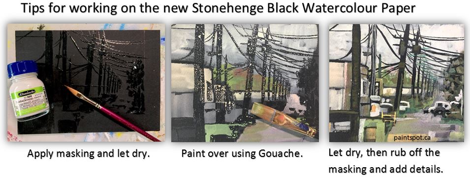 stonehenge aqua black watercolour paper