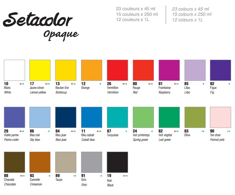 Pebeo Setacolor Opaque for Dark Fabric