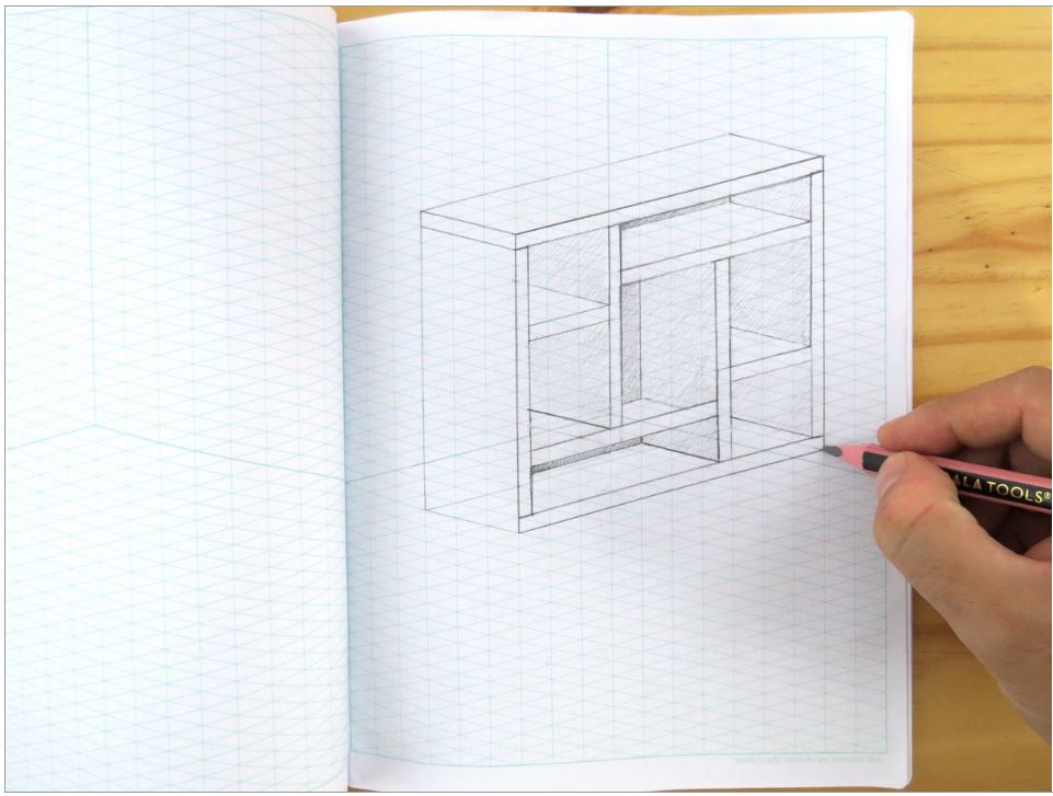 Koala Tools Wide-Angle Isometric Grid Sketchbook